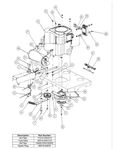 Honda Engine Assembly (Dec. 2003 And Prior) Diagram and Parts List for M54-HN 53BB5ETW750-24-HP Cub Cadet Lawn Tractor